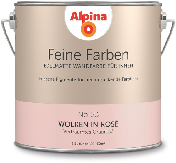 2,5L ALPINA Feine Farben Wolken in Rosè No.23