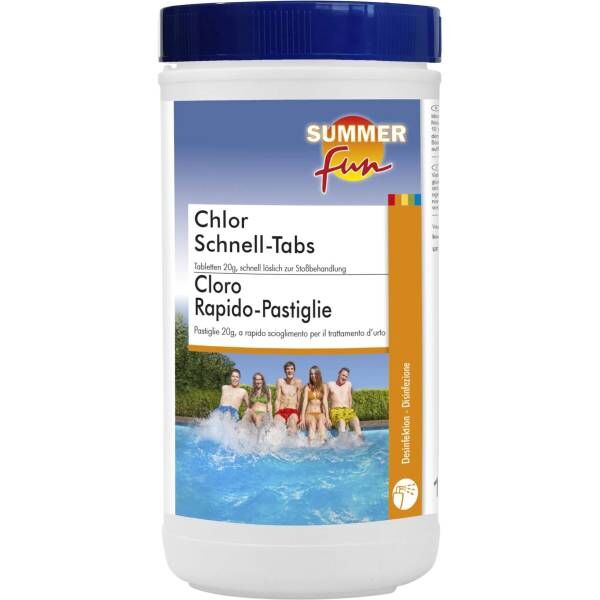Summer Fun Chlor Schnell-Tabs 20g Mini Chlor Tabletten1kg