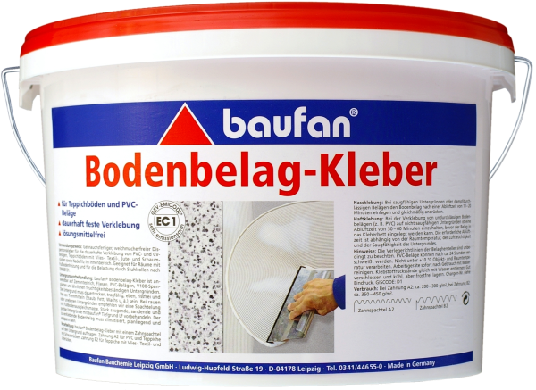 3kg BAUFAN Bodenbelags-Kleber PVC CV Teppich