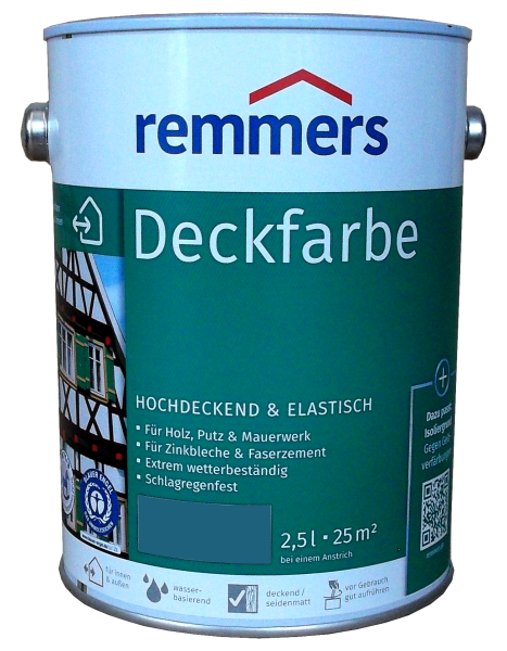2x 2,5L Remmers Deckfarbe Friesenblau
