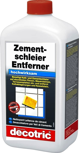 6x 1L Decotric Zementschleier-Entferner