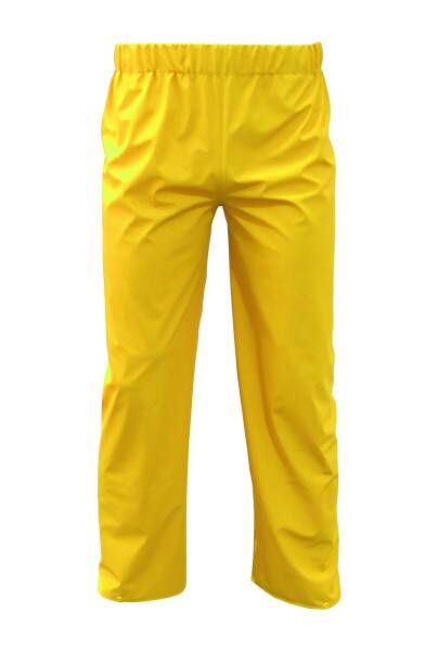 PU-Stretch-Regenbundhose gelb reißfest Gr. M