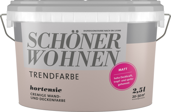 2,5L Schöner Wohnen -Trend Wandfarbe matt Hortensie