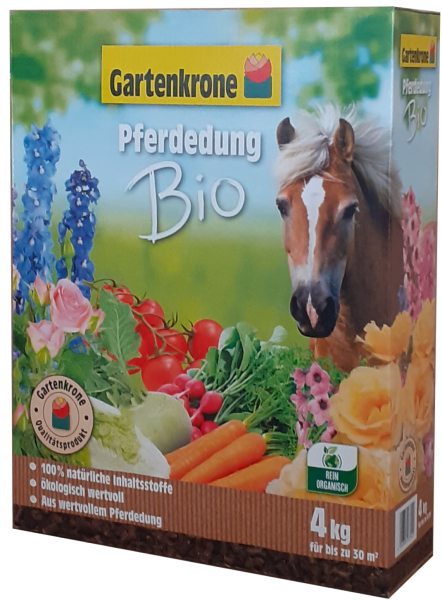 4 kg Gartenkrone Bio Pferdedung Schachtel