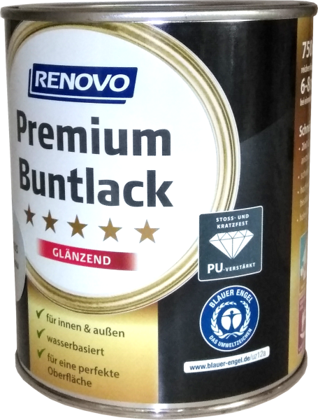 750ml Renovo Premium Buntlack glänzend RAL7035 Lichtgrau