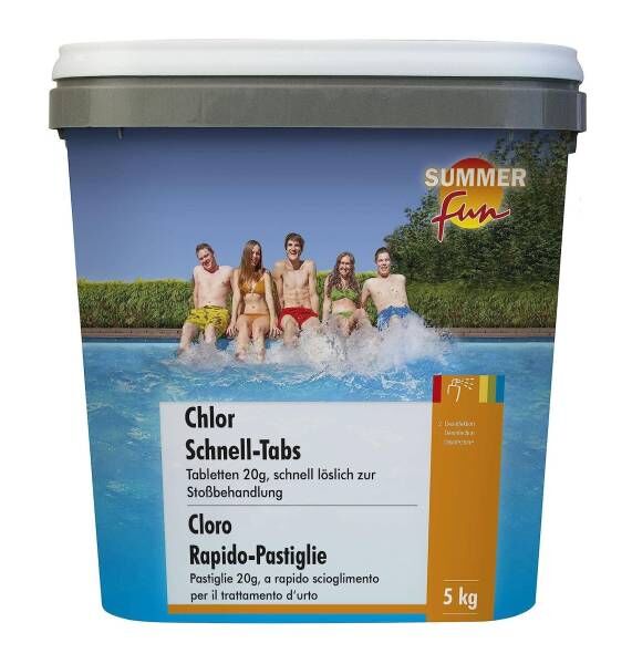 Summer Fun Chlor Schnell-Tabs 20g Mini Chlor Tabletten 5kg