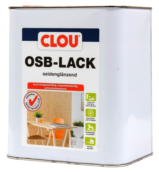 750ml Clou OSB-Lack farblos seidenglänzend