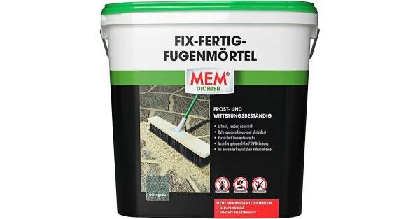 MEM Fix-Fertig-Fugenmörtel 12,5kg steingrau