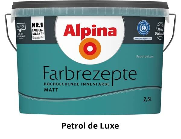 2,5L ALPINA Farbrezepte Petrol de Luxe, Matt