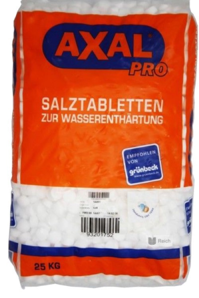 25kg Salztabletten für Wasserenthärtung AXAL